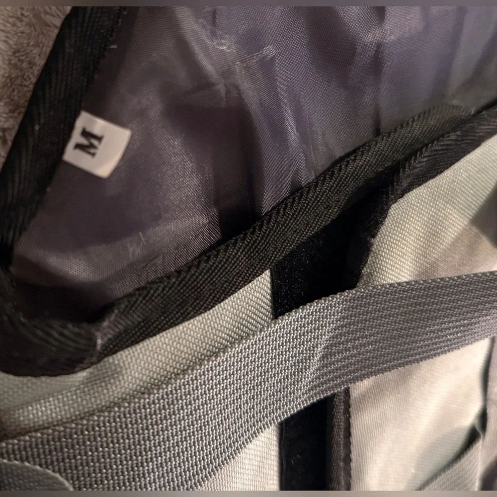 Never used! Gray Dog Life Jacket with Shark Fin